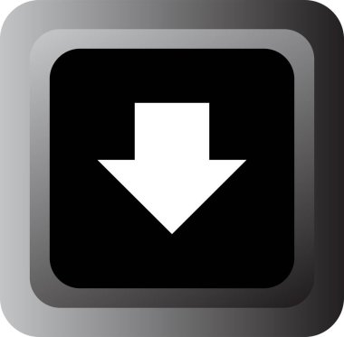 Eğilim biçimi izole edilmiş arkaplanda ok simgesi     