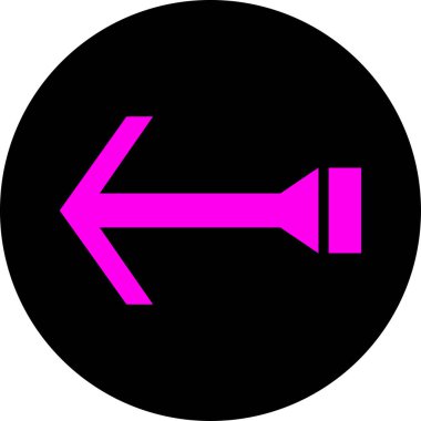 Eğilim biçimi izole edilmiş arkaplanda ok simgesi     