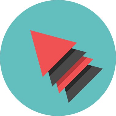 eğik ok simgesi, vektör illüstrasyonu