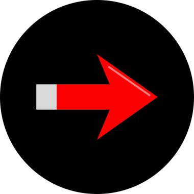 Eğilim biçimi izole edilmiş arkaplanda ok simgesi     