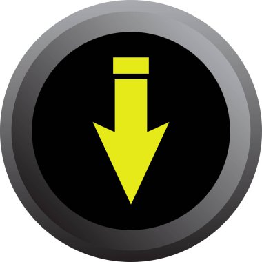 Eğilim biçimi izole edilmiş arkaplanda ok simgesi     