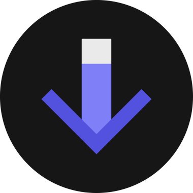 Eğilim biçimi izole edilmiş arkaplanda ok simgesi     