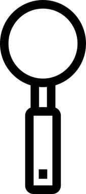 Büyütme cam simgesi, vektör illüstrasyon tasarımı