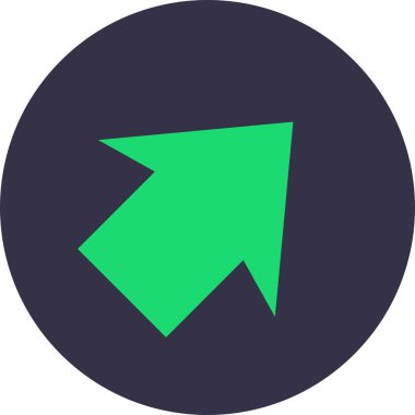 eğik ok simgesi, vektör illüstrasyonu