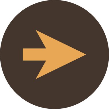 Sağ Ok simgesi, vektör illüstrasyonu