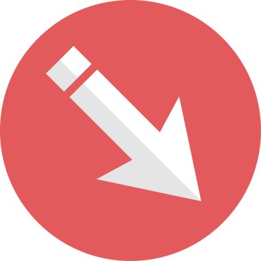 eğik ok simgesi, vektör illüstrasyonu