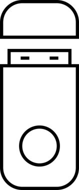 modern usb simgesi, vektör illüstrasyonu 