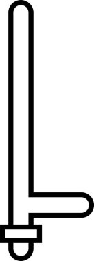 Polis Çubuğu Vektör Simgesi Tasarımı