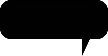 konuşma balonu simgesinin üzerine beyaz izole 