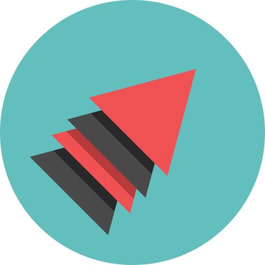 eğik ok simgesi, vektör illüstrasyonu