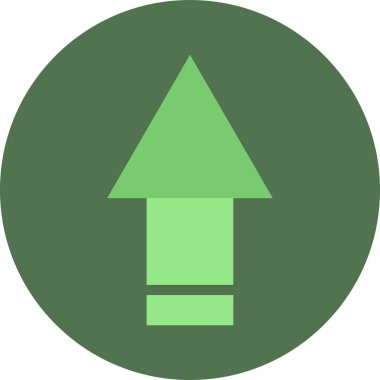 yukarı ok simgesi, vektör illüstrasyonu