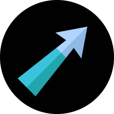 eğik ok simgesi, vektör illüstrasyonu