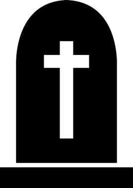 tombstone web simgesi vektör çizimi