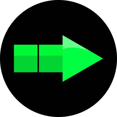 ok işaretinin vektör illüstrasyonu