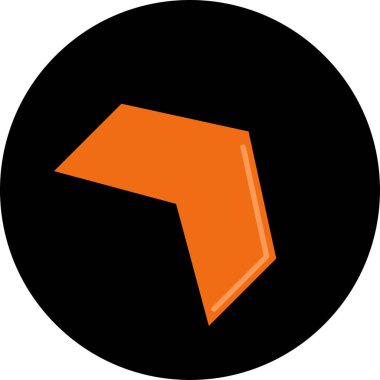 eğik ok simgesi, vektör illüstrasyonu