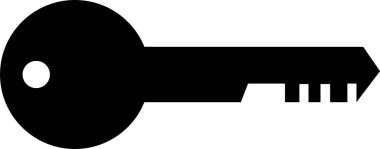 Anahtar simgesi vektör illüstrasyonu 