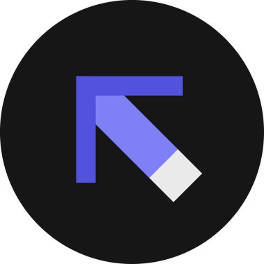 Ok. Web simgesi basit illüstrasyon