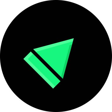 eğik ok simgesi, vektör illüstrasyonu