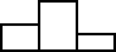 Podyum simgesi, vektör illüstrasyon tasarımı