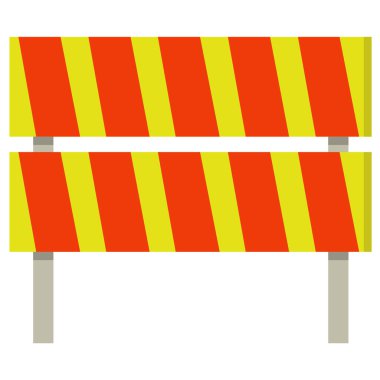 Barikat simge vektör çizim