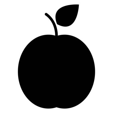 elma simgesinin vektör illüstrasyonu 