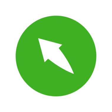 ok düz ikon vektör illüstrasyonu