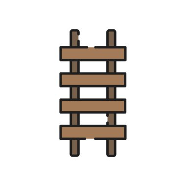 merdiven simgesi vektör çizimi tasarımı 