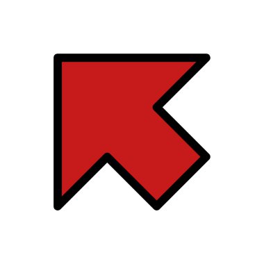 Web ve mobil uygulama tasarımınız için ok simgesi çizimi arkaplanı, ok logosu 