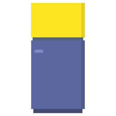 Beyaz arka plan üzerinde izole buzdolabı simgesi