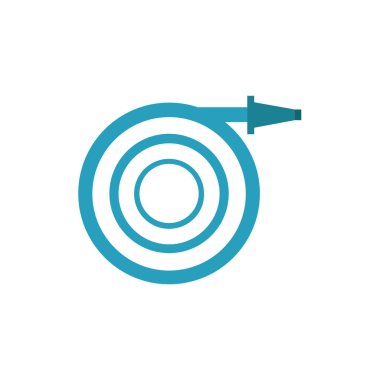 Hortum ikonu, vektör çizimi. düz simge