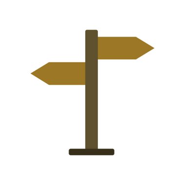 işaret direği simgesi vektör resmi.