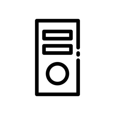 bilgisayar ve aygıt satırı biçim vektörü simgesi