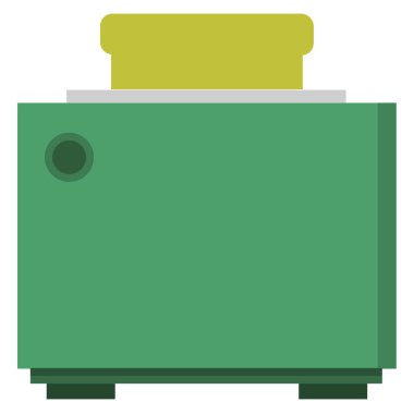 Beyaz arka plan üzerinde izole tost vektör çizim