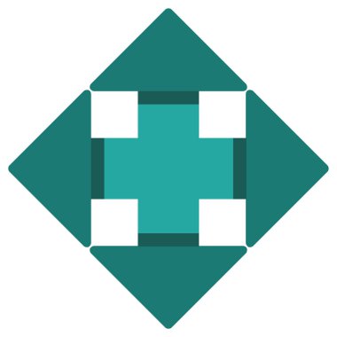 Beyaz bir arka plan üzerinde gösterilen simge okları genişletin