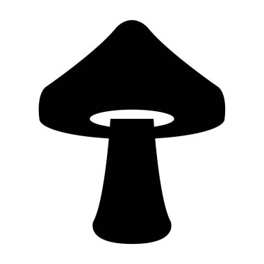 Mantar ikonu. Vektör İllüstrasyonu           