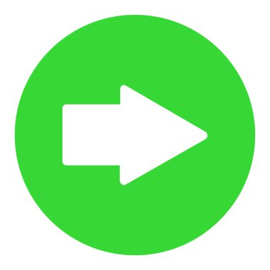 Sağ ok ağ simgesinin vektör ilülasyonu 