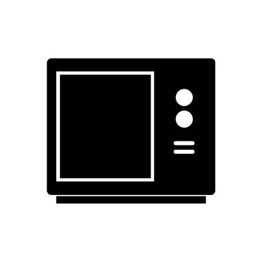 Mikrodalga. Web simgesi basit illüstrasyon