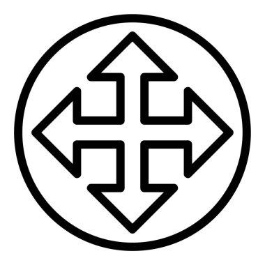 ok ağ simgesinin vektör ilülasyonu 