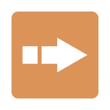 Sağ ok ağ simgesinin vektör ilülasyonu 