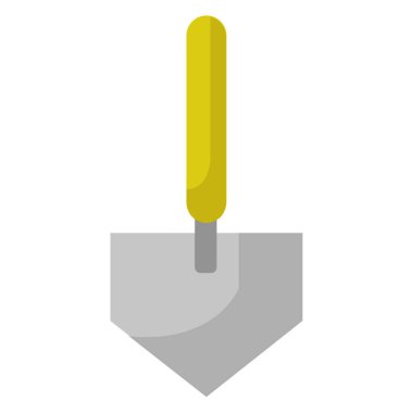 Kürek simgesi, vektör illüstrasyonu basit tasarım