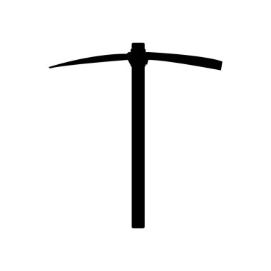 Kazma simgesi, vektör illüstrasyonu basit tasarım