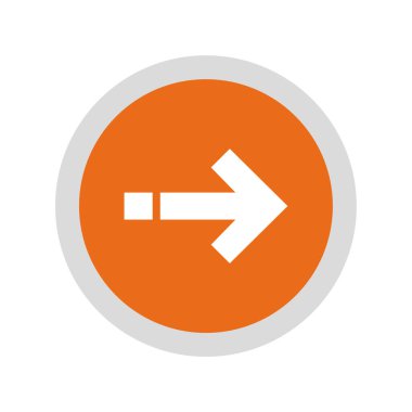 Sağ ok ağ simgesinin vektör ilülasyonu 