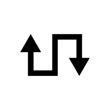 Çift ok simgesini, vektör çizim