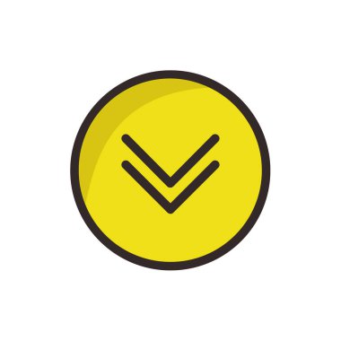 Çift ok simgesini, vektör çizim