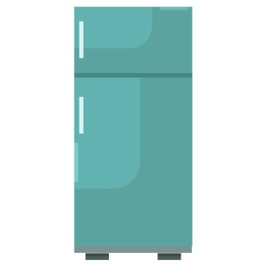 Beyaz arka plan üzerinde izole buzdolabı simgesi