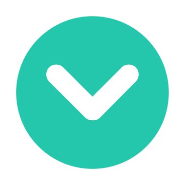 ok simgesi beyaz arkaplanda izole edildi