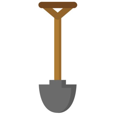 shovel icon, vector illustration simple design