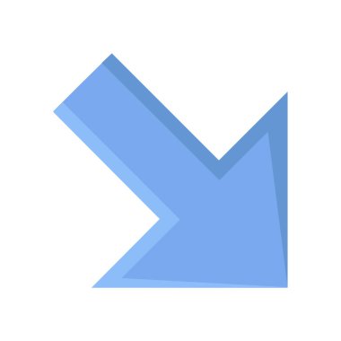 Web ve mobil uygulama tasarımınız için ok simgesi çizimi arkaplanı, ok logosu 