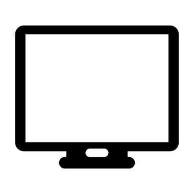 bilgisayar izleme simgesi, vektör illüstrasyonu