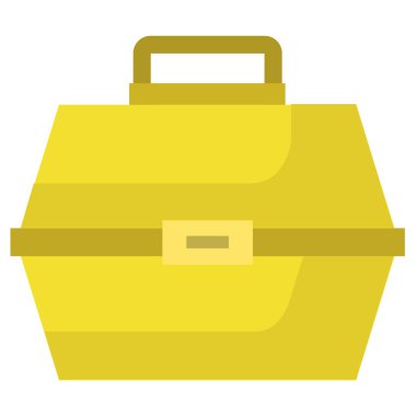 Evrak çantası. Web simgesi vektör illüstrasyonu